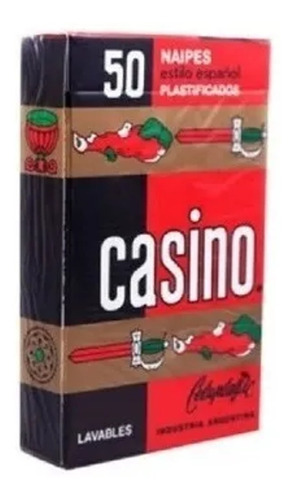 Juego 50 Cartas Españolas Casino Plastificadas