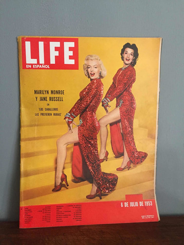 Antigua Revista Life Marilyn Monroe En Portada Año 1953 !!
