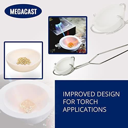 Juego De 2 Tazas Megacast Para Crisol De Cerámica Fundida, T