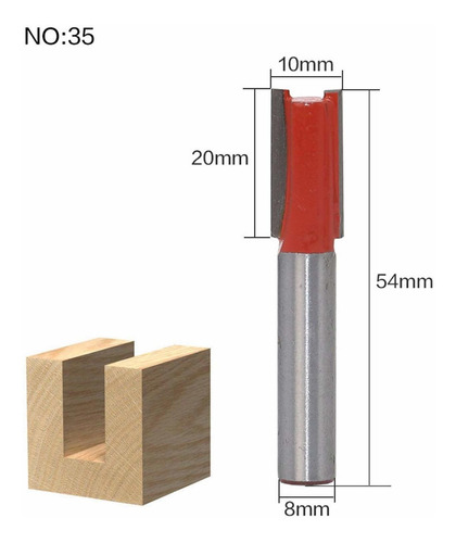 Bit 1pc 8mm Mango Madera Broca Para Enrutador