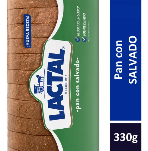Pan Salvado Lactal 330 Gr Bsa