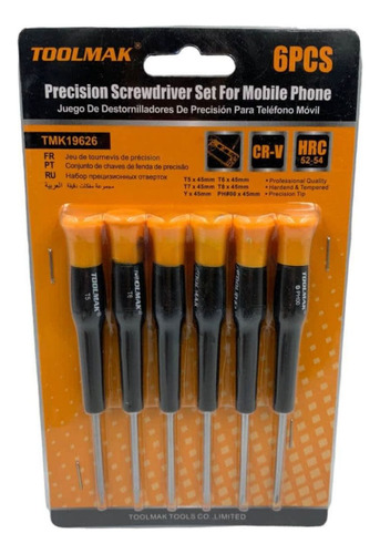 Set Destornilladores De Precision 6 Pzas Herramientas