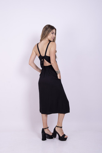 Vestido Lia Semi Largo De Rose Amarela Para Mujer