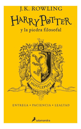 Harry Potter 1 - La Piedra Filosofal - Hufflepuff- Tapa Dura