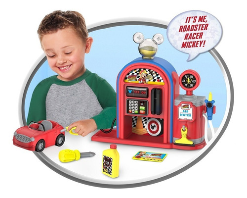 Estacion Garage Mecanico Juego Juguete De Niños Auto Mickey