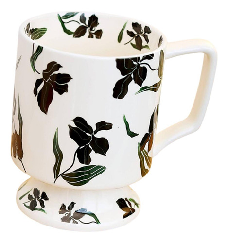 Taza De Café De Flores Taza De Cerámica Taza De 400ml Taza