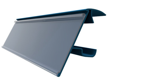 Perfil Porta Etiqueta Gondola 128x3,2 Cm Kit 50 Peça Cód2034