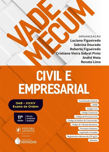 Vade Mecum Civil E Empresarial 11ª Ed 2022 Juspodivm - Oab