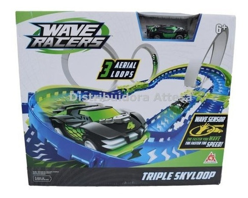 Pista De Auto Wave Racers Wabro Triple Skyloop Rally Sensor