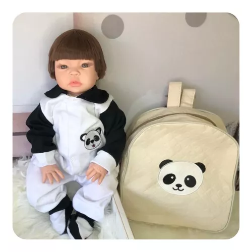 Roupa Bebê Reborn Pandinha, Menino em Promoção é no Buscapé