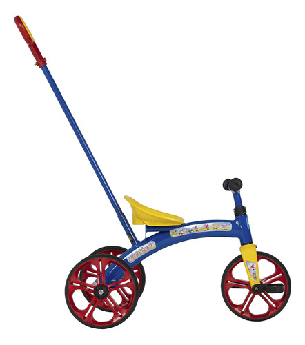 Triciclo Infantil Sem Pedal Com Empurrador Baby Verden Bikes Cor Azul-marinho