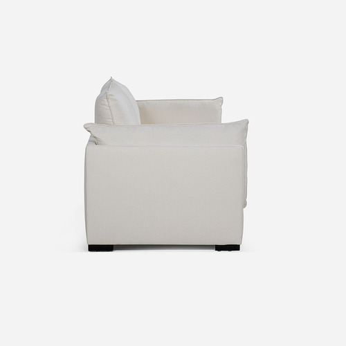 Sofá Rosen Warden 3,5 Cuerpos Tela Blanco