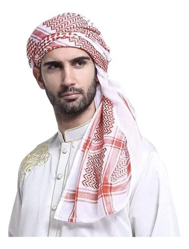 Hombres Árabe Shemagh Pañuelo Musulmán Desierto Keffiyeh Hea