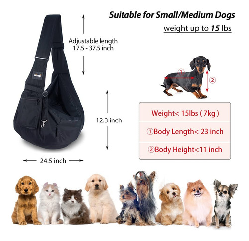 Porta-estilingue Para Cães De Estimação Natuya Impermeável E