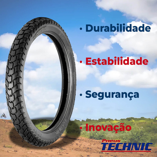 Pneu Dianteiro Royal Enfield Desertstorm 90-90-19 T&ctechnic