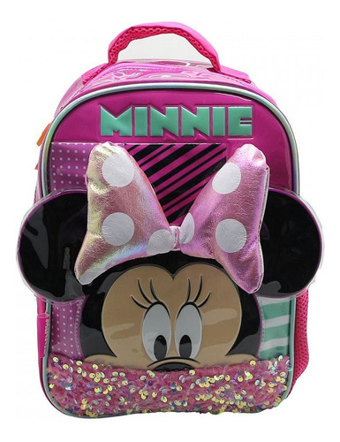 Mochila Escolar 12 Minnie Moño Reforzada Comoda