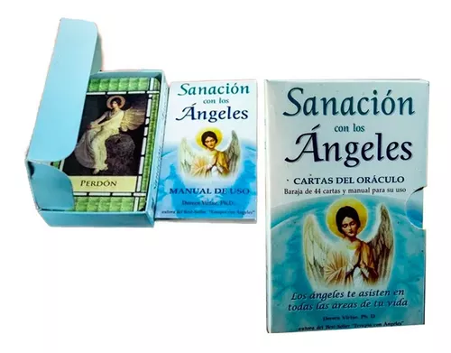 Sanacion con los Angles Cartas Del Oraculo Baraja de 44 Cartas Y un Manual