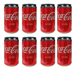 Coca Cola Zero Lata 220ml Pack X8u Gaseosa Supermayorista