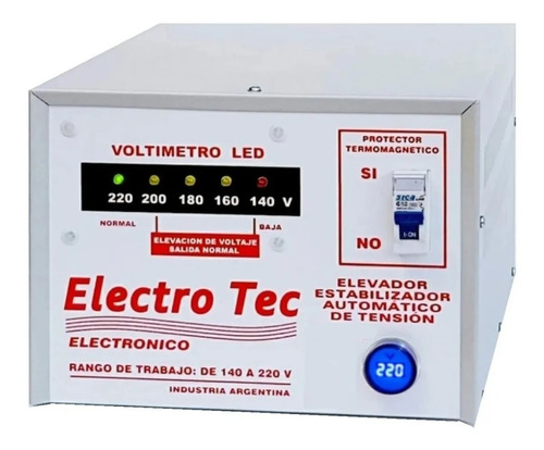 Estabilizador Elevador Automático Tension 12000 Va 160-220v