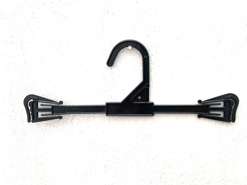Gancho Ropa Corsetería Negro 25cm 50 Piezas