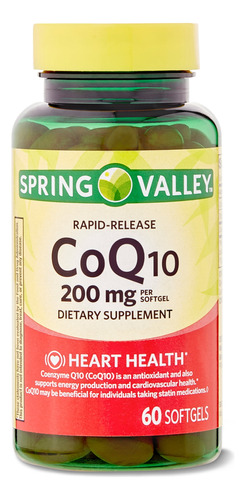 Coq10 200 Mg Heart Health Spring - Unidad a $199116
