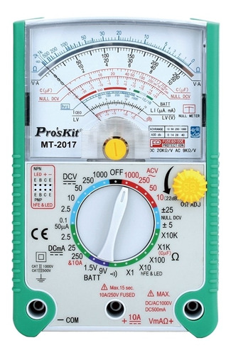 Proskit Mt-2017 Ac/dc Lcd Multímetro Analógico De Función Pr