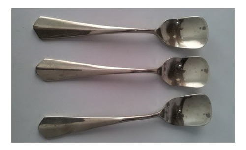 3 Cucharas Para Helado El León Acero Inox.