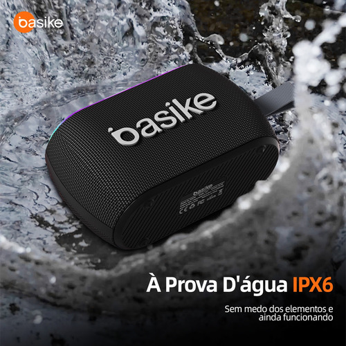 Caixa De Som 40w Portatil Bluetooth Tws Potente Ipx6 Com Rgb