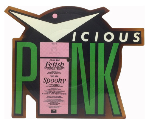 Vinilo Vicious Pink Fetish Spooky Simple 7'' Picture Shaped