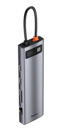 Adaptador Hub Usb C 10 En 1 Hdmi Rj45 Vga Aux Micro Sd Matad