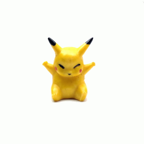 Muñeco De Goma Dura Mini Pokemon Pikachu.