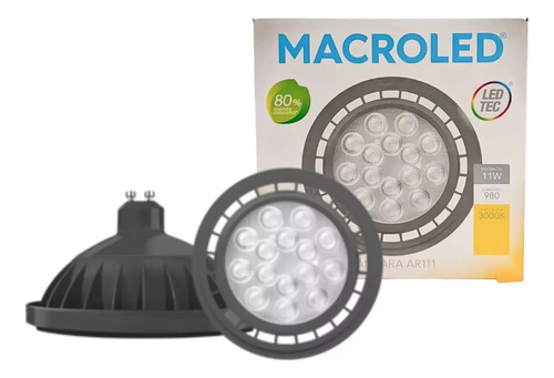 Lampara Ar111 Led 11w Gu10 Macroled Angulo 25° 