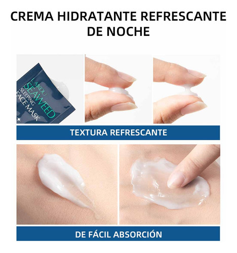 Hr Mascarilla For Dormir De Algas Marinas Piel Hidratantes