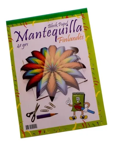 Block Mantequilla Tamaño 1/8 X35 Hojas *2 Block
