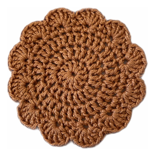 Pack 6 Posavasos Tejidos A Crochet 10 Cm