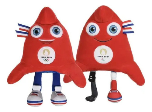 S Mascot De 2024 Olympic Peluche De The Phryges 2pcs/ 24cm