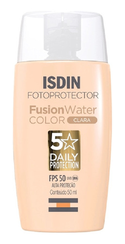 Protetor Solar Facial Isdin Fusion Water Clara Fps50 50ml