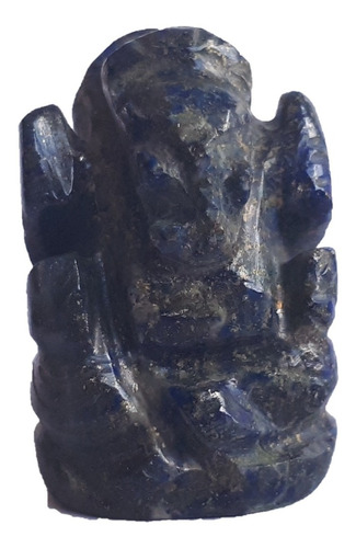 Ganesh Dios Hindú Figura 2.3cm Tallado En Lapislázuli 8grs.