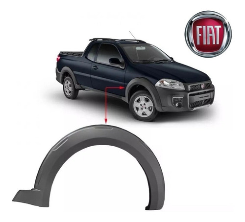 Imagen 3 de 8 de Fender Original Del Izq Fiat Strada Working 2014 Al 2019