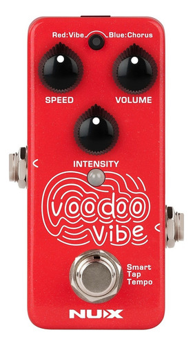 Mini Pedal Uni-vibe Chorus Nux Nch-3 Voodoo Vibe Color Rojo