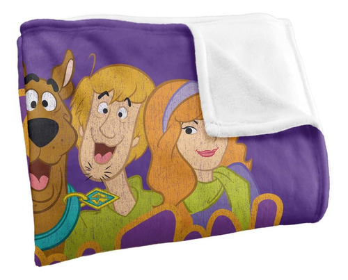 Scooby Doo Scooby Y Gang Purple Silky Touch Super Soft Throw