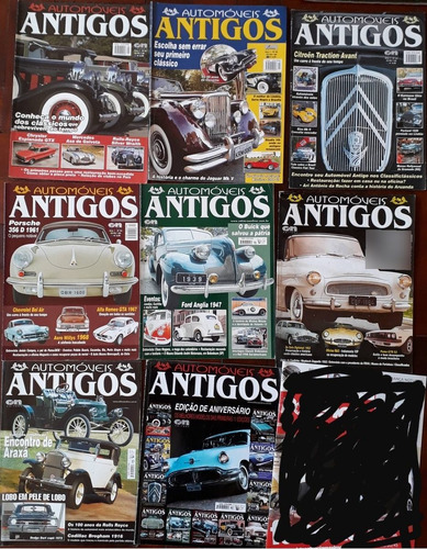 Revista Automóveis Antigos Ed 01 02 03 04 05 06, 09 E 12