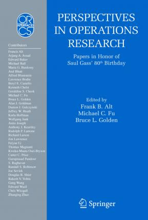 Libro Perspectives In Operations Research - Frank B. Alt