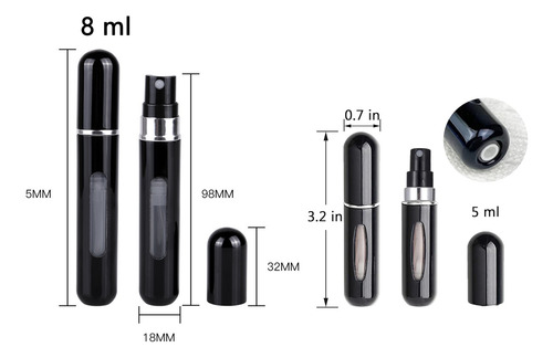 4 Mini Atomizador Para Perfume Botellas De Perfume Viaje