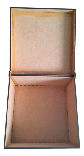 Caja Para Regalo 15x15 Cm Mdf Con Tapa Tipo Bisagra
