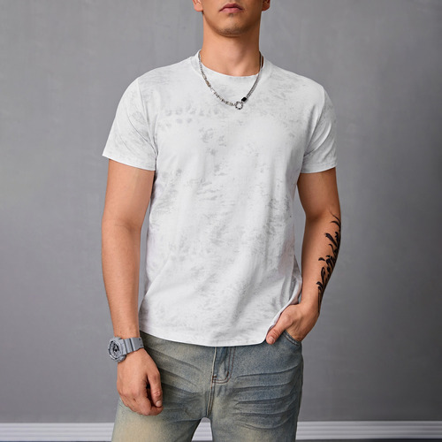Playera Cuello Redondo 100% Algodón Camiseta Moda Hombre