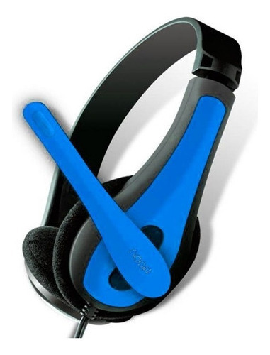 Auriculares Con Cable Para Pc Noga Ngv-400 3.5mm Azul
