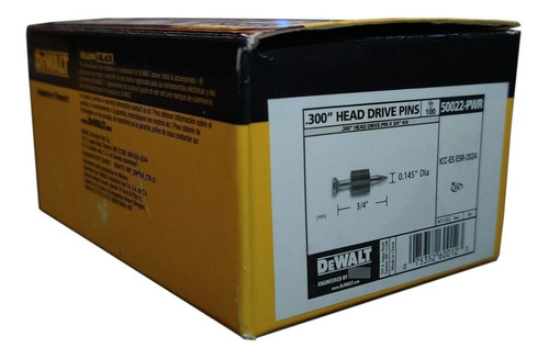 Dewalt 50022-pwr  Clavo Para Pistola Fulminante Diámetro De