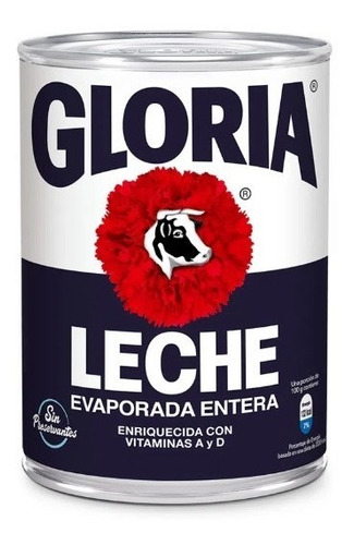 Leche Gloria Evaporada De 400grs - Producto Peruano