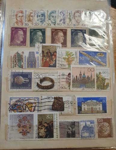 Lote Estampillas De Alemania Hoja Con Estampillas Colección